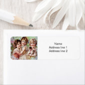 Étiquette de l'adresse de retour des filles victor (En situation)