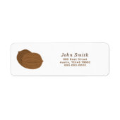 Étiquette de l'adresse de retour des noix (Devant)