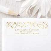 Étiquette de l'adresse de retour des points et des (En situation)