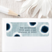 Étiquette de l'adresse de retour des points Indigo (En situation)