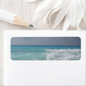Étiquette de l'adresse de retour des vagues de Can (En situation)