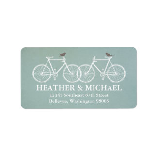 Étiquette de l'adresse de retour des vélos et des
