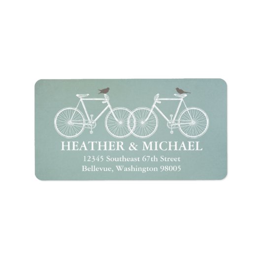 Étiquette de l'adresse de retour des vélos et des  (Devant)