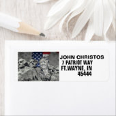 Étiquette de l'adresse de retour DONALD TRUMP MOUN (En situation)