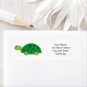 Étiquette de l'adresse de retour du baby shower de (En situation)