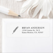 Étiquette de l'adresse de retour du blé simple et (En situation)