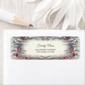 Étiquette de l'adresse de retour du cadre d'hiver (En situation)