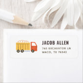 Étiquette de l'adresse de retour du camion de vida (En situation)