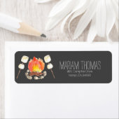 Étiquette de l'adresse de retour du camping pour l (En situation)