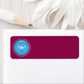 Étiquette de l'adresse de retour du cancer (En situation)