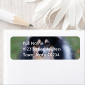 Étiquette de l'adresse de retour du chien de garde (En situation)