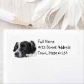 Étiquette de l'adresse de retour du chien pointeur (En situation)