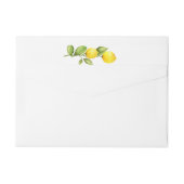 Étiquette de l'adresse de retour du citron de la t (Dos)