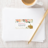 Étiquette de l'adresse de retour du Citrouille flo (En situation)