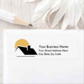 Étiquette de l'adresse de retour du consultant com (En situation)