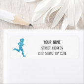 Étiquette de l'adresse de retour du coureur (En situation)