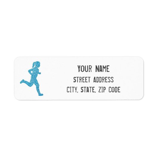 Étiquette de l'adresse de retour du coureur (Devant)