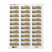 Étiquette de l'adresse de retour du flocon (Feuille entière)