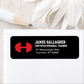 Étiquette de l'adresse de retour du formateur pers (En situation)