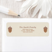 Étiquette de l'adresse de retour du maïs (En situation)