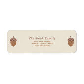 Étiquette de l'adresse de retour du maïs (Devant)