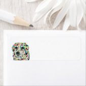 Étiquette de l'adresse de retour du mélange de bor (En situation)