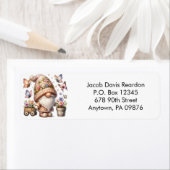 Étiquette de l'adresse de retour du modèle de prin (En situation)