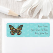 Étiquette de l'adresse de retour du monarque ukrai (En situation)