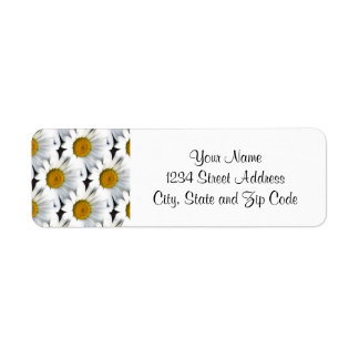 Étiquette de l'adresse de retour du Motif Daisy