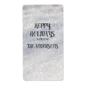 Étiquette de l'adresse de retour du Nouvel An