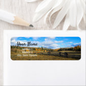 Étiquette de l'adresse de retour du pays (En situation)