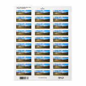 Étiquette de l'adresse de retour du pays (Feuille entière)