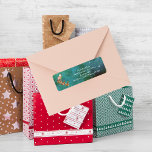 Étiquette de l'adresse de retour du Père Noël vint<br><div class="desc">Ce design provient d'une ancienne carte postale représentant "la veille de Noël". Il peut être transformé en une étiquette d'adresse de retour pour les cartes de Noël, un étiquette d'expédition pour les colis sortant de la ville, ou des étiquettes pour vous propres cartes de Noël post. Envoyez tous les mêmes...</div>