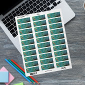 Étiquette de l'adresse de retour du Père Noël vint