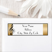 Étiquette de l'adresse de retour du personnel de l (En situation)