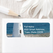 Étiquette de l'adresse de retour du phare (En situation)