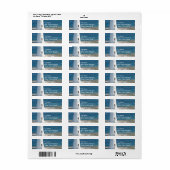 Étiquette de l'adresse de retour du phare (Feuille entière)