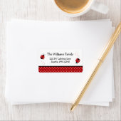 Étiquette de l'adresse de retour du point Polka Re (En situation)