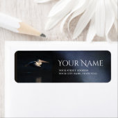 Étiquette de l'adresse de retour du premier vol lé (En situation)