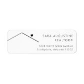 Étiquette de l'adresse de retour du revendeur pers (Devant)