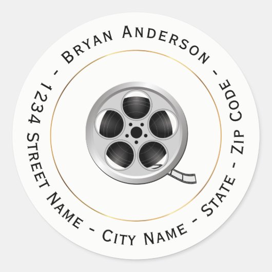 Étiquette de l'adresse de retour du rouleau de fil (Devant)