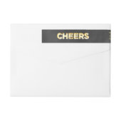 Étiquette de l'adresse de retour du tableau de bor (Dos)