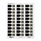 Étiquette de l'adresse de retour du visage de la c (Feuille entière)