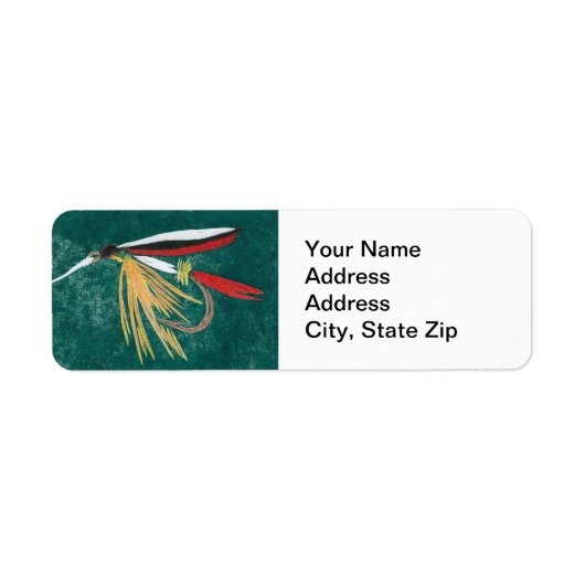 Étiquette de l'adresse de retour du vol de truites (Devant)