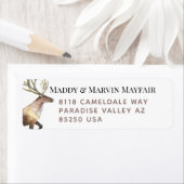 Étiquette de l'adresse de retour facile à lire pou (En situation)