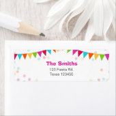 Étiquette de l'adresse de retour Fiesta Mexicaine (En situation)