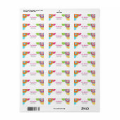 Étiquette de l'adresse de retour Fiesta Mexicaine (Feuille entière)