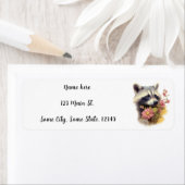 Étiquette de l'adresse de retour - Fleurs sauvages (En situation)