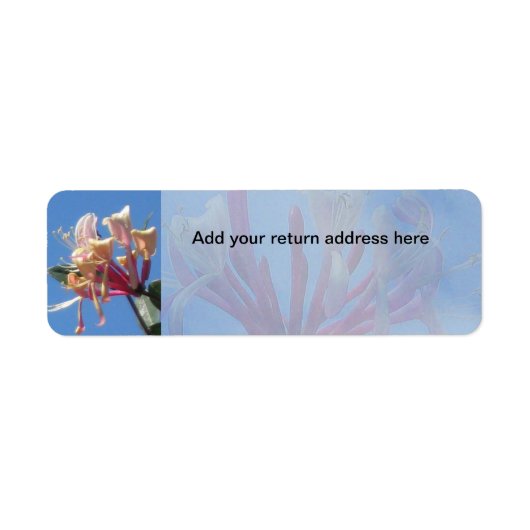 Étiquette de l'adresse de retour Honeysuckie (Devant)