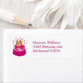 Étiquette de l'adresse de retour I Love Chaussures (En situation)